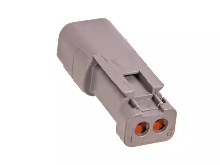 DEUTSCH LIITINRUNKO 2-NAP. HARMAA BLOCKED * - Liitinrasia Deutsch - DT04-2P-C017 - 2