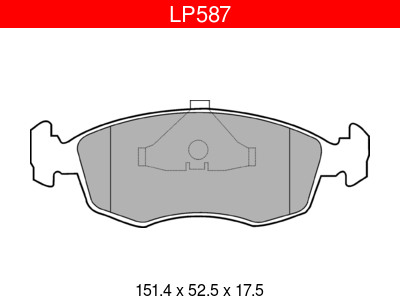 JARRUPALASARJA DELPHI ETU, FORD - Jarrupalasarjat - LP587 - 1