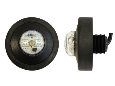 Was led-äärivalo keltainen pyöreä - 12-24V / Ø60,6mm / IP68 - Keltaiset äärivalot - 1606-27747 - 1