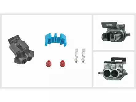 LIITINSARJA, GM/NISSAN/KIA/FORD, 2-PIN, 1 KPL - Pistokkeet, rasiat 2-nap - 1571-60217 - 1