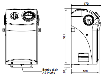 LISÄLÄMMITIN 24V/80V 2KW 3-NOP. E-MISTRAL SÄHKÖVASTUS - Lisälämmittimet - 9000-19297 - 2