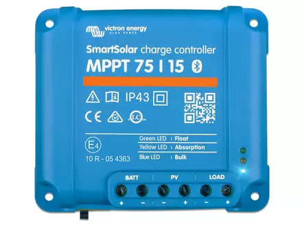 Victron Energy SmartSolar MPPT 75/15 12/24V 15A Bluetooth - Aurinkopaneelisäätimet - 1702-87697 - 1