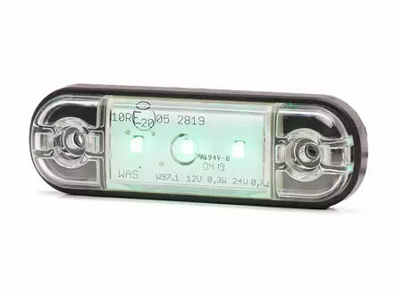 Led-äärivalo suorakaide 12/24V - vihreä - Vihreät äärivalot - 1606-27947 - 1