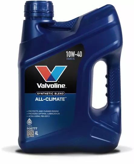 Valvoline All Climate 10W-40 moottoriöljy 4L - Valvoline moottoriöljyt - 21-908777 - 1