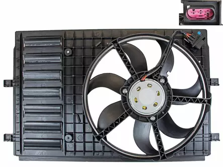 Jäähdyttimen vapaatuuletin 390mm 3-nap - Audi / Seat / Volkswagen / Skoda - Vapaatuulettimet ja vastukset merkkihaku - 9033-19667 - 2