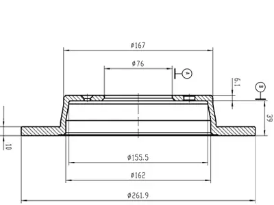 JARRULEVY 2 KPL/PKT, TAKA, HYUNDAI, KIA - Jarrulevyt - 69-1027 - 2