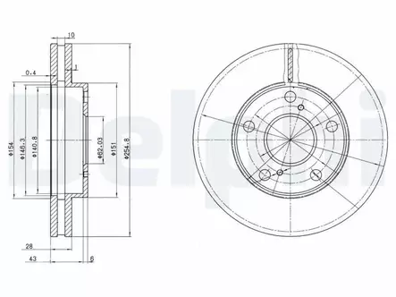 JARRULEVY DELPHI, 2 KPL / PKT, ETU, TOYOTA CAMRY, PICNIC - Jarrulevyt - BG3177 - 2