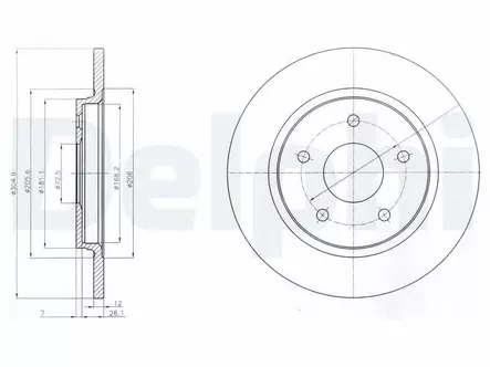 JARRULEVY DELPHI, 2 KPL / PKT, TAKA, CHRYSLER - Jarrulevyt - BG4247 - 2