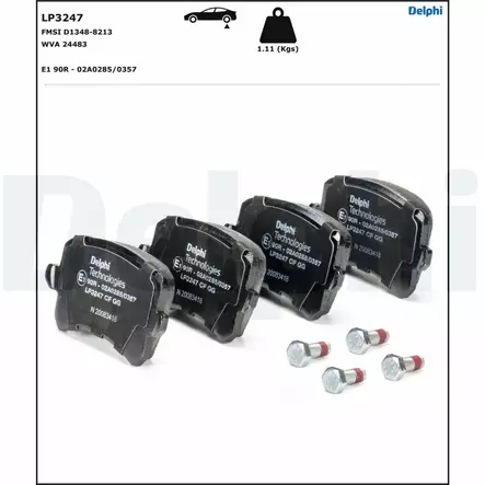 JARRUPALASARJA DELPHI TAKA, AUDI A6, Q3, SEAT VOLKSWAGEN CC - Jarrupalasarjat - LP3247 - 2