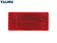 TALMU HEIJASTIN PUNAINEN SUORAKAIDE 31.5X69MM LIIMATTAVA / 1123-300 - Ajoneuvoheijastimet ja kilvet - 004412-057 - 1