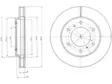 JARRULEVY DELPHI, 2 KPL / PKT, ETU, MITSUBISHI L200 - Jarrulevyt - BG4257 - 1