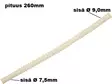 JOUSTAVA POLTTOAINELETKU 1X7,5MM + 1X 9,0MM / 260MM - Letkut - 8300-0007 - 1