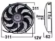 Yleismallin vapaatuuletin 12V puhaltava Ø311mm - Vapaatuulettimet, yleismallit - 9000-1487 - 1