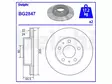 JARRULEVY DELPHI, 2 KPL / PKT, ETU, CITROËN JUMPER - Jarrulevyt - BG2847 - 2