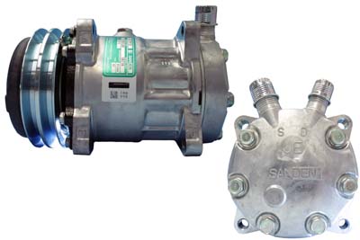 AC KOMPRESSORI 24V SD7H15 132M 2-URA PÖLYSUOJ.KYTKIN - Ilmastointikompressorit yleismallit - 51-99347 - 1