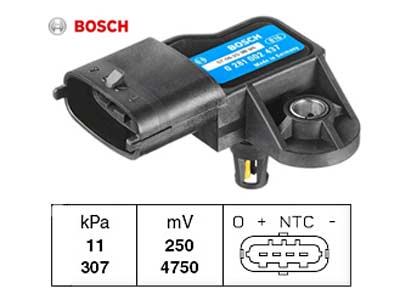 AHTOPAINEENTUNNISTIN - MAP, imusarja, ahtopaine anturit - 0281002437 - 1