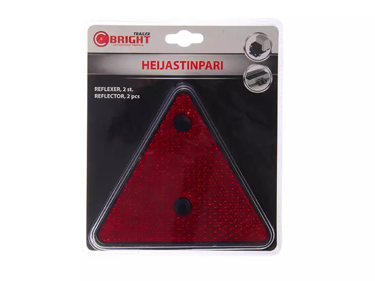 C-BRIGHT HEIJASTINPARI KOLMIO PUNAINEN - Ajoneuvoheijastimet ja kilvet - 1-92417 - 1