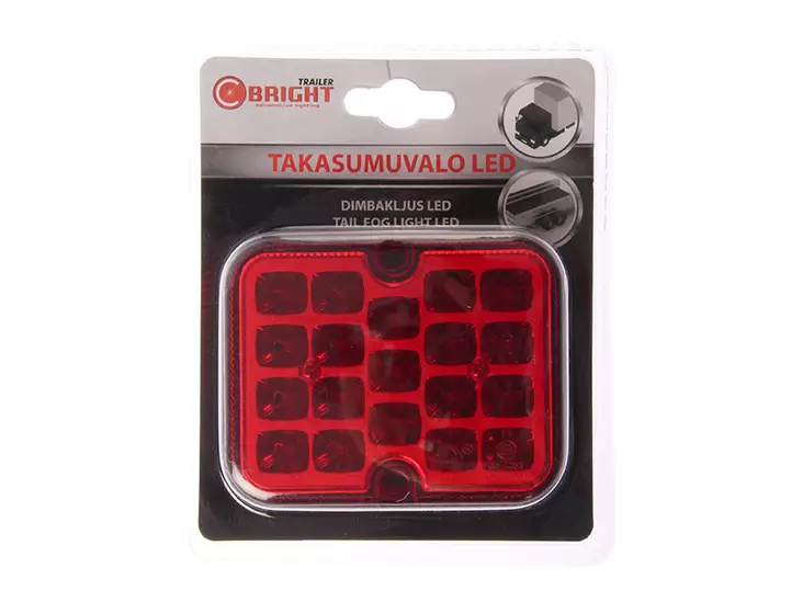 C-BRIGHT SUMUVALO 19XLED 12-24V 100X80MM - LED-Perävaunuvalaisimet - 1-92407 - 1