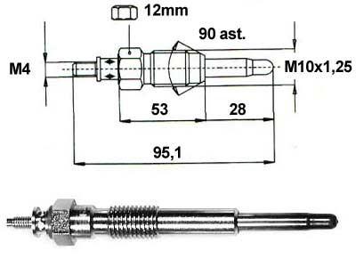 HEHKU 12V GJ121TO ECO GOLD.DC - Hehkutulpat - 8051-0727 - 1