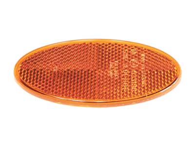 HEIJASTIN OVAALI KELTAINEN # - Ajoneuvoheijastimet ja kilvet - 343160-127 - 1