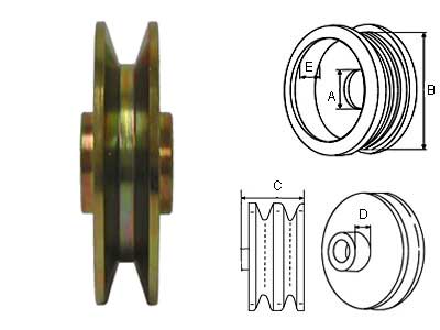 HIHNAPYÖRÄ 22,2/105 1X16 - Hihnapyörät 16/17mm - 2906-3667 - 1