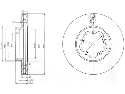 JARRULEVY DELPHI, 2 KPL / PKT, ETU, FORD TRANSIT - Jarrulevyt - BG4007 - 1