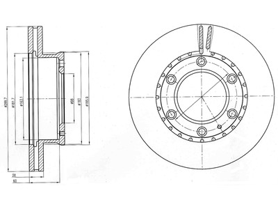 JARRULEVY DELPHI, 2 KPL / PKT, ETU, MAZDA B2500, BT-50 - Jarrulevyt - BG4297 - 1