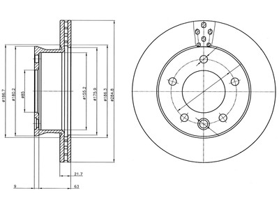 JARRULEVY DELPHI, 2 KPL / PKT, ETU, MERCEDES SPRINTER - Jarrulevyt - BG4067 - 1
