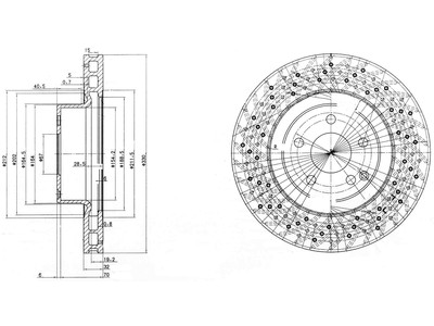 JARRULEVY DELPHI, 2 KPL / PKT, ETU, MERCEDES - Jarrulevyt - BG3827 - 1