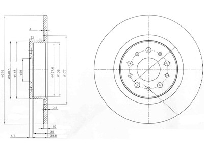 JARRULEVY DELPHI, 2 KPL / PKT, TAKA, ALFA 147, 156, GT - Jarrulevyt - BG3857 - 1