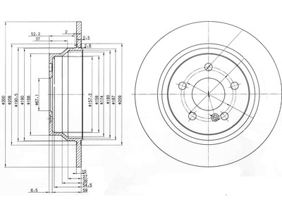 JARRULEVY DELPHI, 2 KPL / PKT, TAKA, MERCEDES - Jarrulevyt - BG3757 - 1