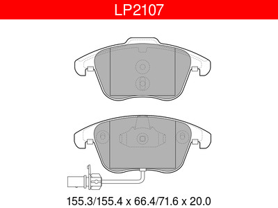 JARRUPALASARJA DELPHI ETU, AUDI - Jarrupalasarjat - LP2107 - 1