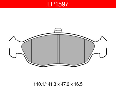 JARRUPALASARJA # DELPHI ETU, CITROEN, PEUGEOT - Jarrupalasarjat - LP1597 - 1