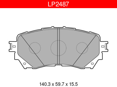 JARRUPALASARJA DELPHI ETU MAZDA 6 12- - Jarrupalasarjat - LP2487 - 1