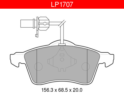JARRUPALASARJA DELPHI ETU, VW - Jarrupalasarjat - LP1707 - 1