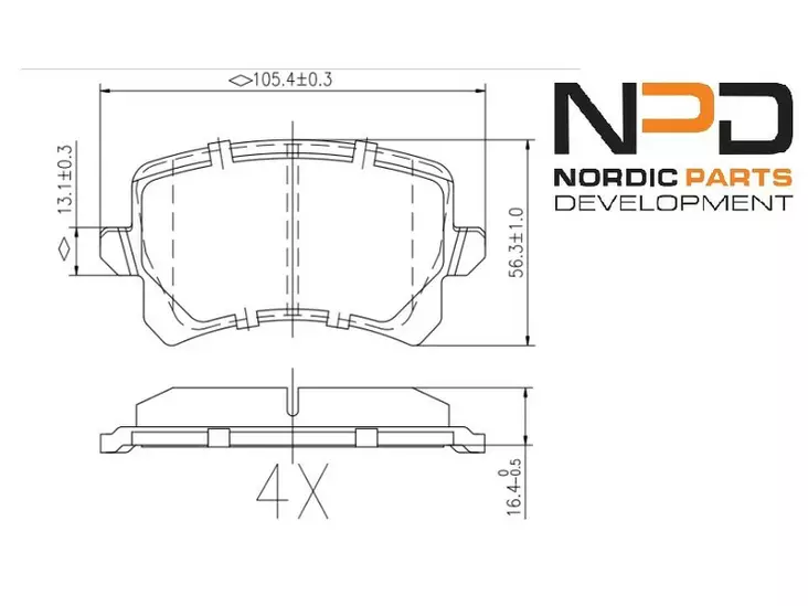 JARRUPALASARJA NPD TAKA, AUDI, SEAT, VW - Jarrupalasarjat - BP10-1007 - 1