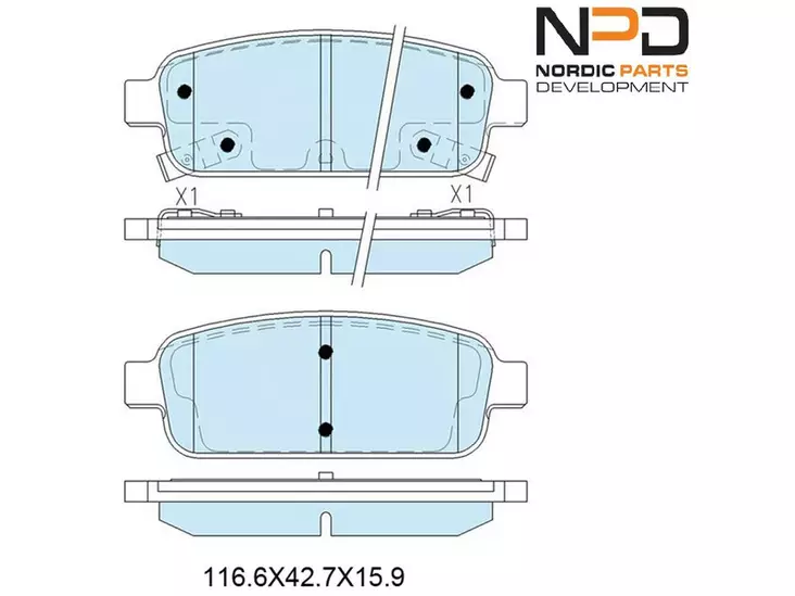 JARRUPALASARJA NPD TAKA, CHEVROLET, OPEL - Jarrupalasarjat - BP10-1097 - 1