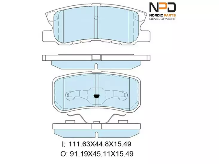 JARRUPALASARJA NPD TAKA, PSA, DODGE, MITSUBISHI - Jarrupalasarjat - BP10-1107 - 1