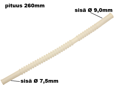 JOUSTAVA POLTTOAINELETKU 1X7,5MM + 1X 9,0MM / 260MM - Letkut - 8300-0007 - 1