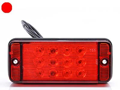 LED-TAKASUMUVALO 12/24V 107X46X23MM (PUNAINEN LINSSI) - LED-takasumuvalot - 1606-27907 - 1