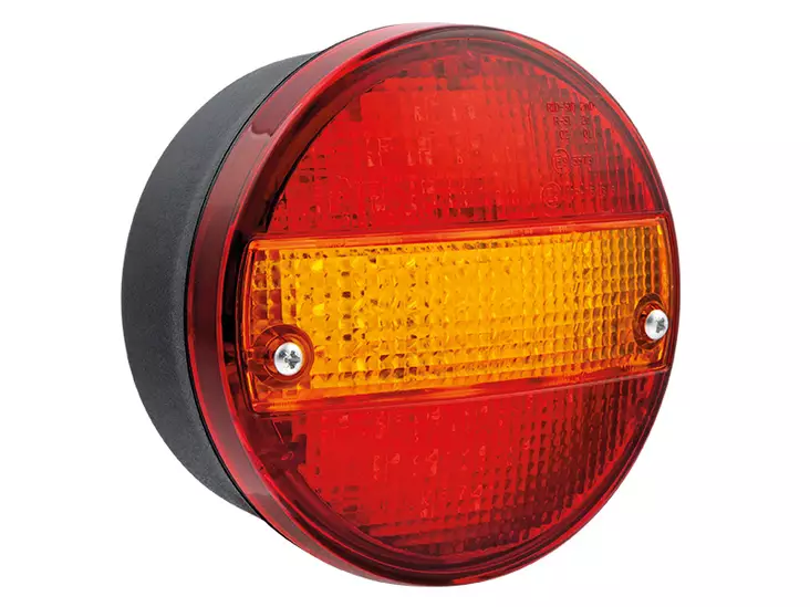 SIM LED-TAKAVALO PYÖREÄ 140MM - PARKKI-JARRU-VILKKU 12V-24V - LED-pyöreät takavalot - 1606-27937 - 1