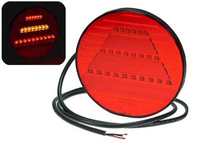 LED-TAKAVALO PRO-DISC 12/24V - LED-pyöreät takavalot - 1608-6767 - 1