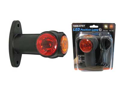 LED-ÄÄRIVALO KUMIVARSI 12-24V FF 90MM - Kumivarsi äärivalot - 1608-6707 - 1