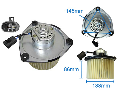 LÄM.MOOT. VOLVO 740 TÄYD. CW - Puhallinmoottorit & vastukset merkkihaku - 9052-1727 - 1