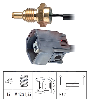LÄMPÖTUNNISTIN (JÄÄHD.NESTE) FORD - Lämpötilan tunnistimet neste, öljy, - 7901-94507 - 1