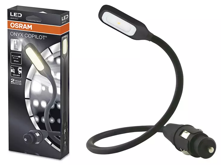 Osram Onyx Copilot LED-lukuvalo 12/24V - Tup.syt asennus - Karttavalot - 10-ONYX-M7 - 1