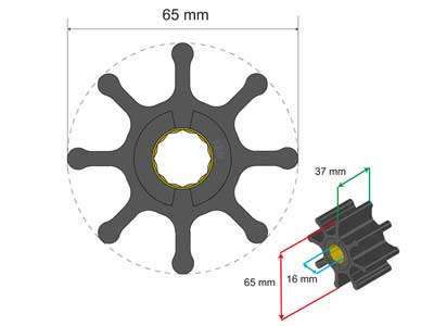 SIIPIPYÖRÄ HD - Veneen siipipyörät - 1798-0601017 - 1