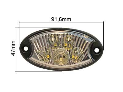 SISÄVALO LED 24V OVAALI - LED-sisävalot, muut muodot - 343570-507 - 1