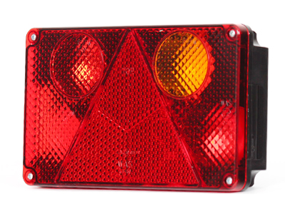 TAKAVALO OIK. SUMUVALOLLA # - Halogen perävaunuvalaisimet - 1606-27877 - 1