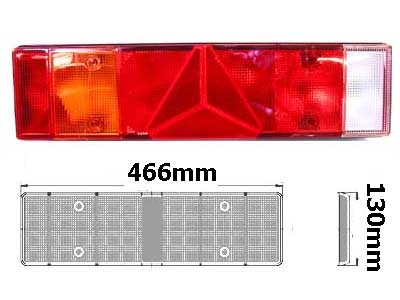 VARAL.7-KAM+KOLM.VAS 467M - RK perävaunuvalaisimien varaosat - 1606-37627 - 1